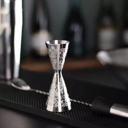 Джиггер AnyBar Afrodite Elf 30/45 мл, серебро с гравировкой