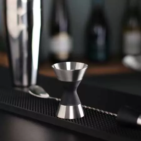 Джиггер AnyBar Mr Slim Silicone 30/45, матовое серебро