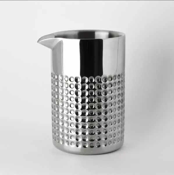 Смесительный стакан AnyBar Kobe Hammered, 540 мл, серебро